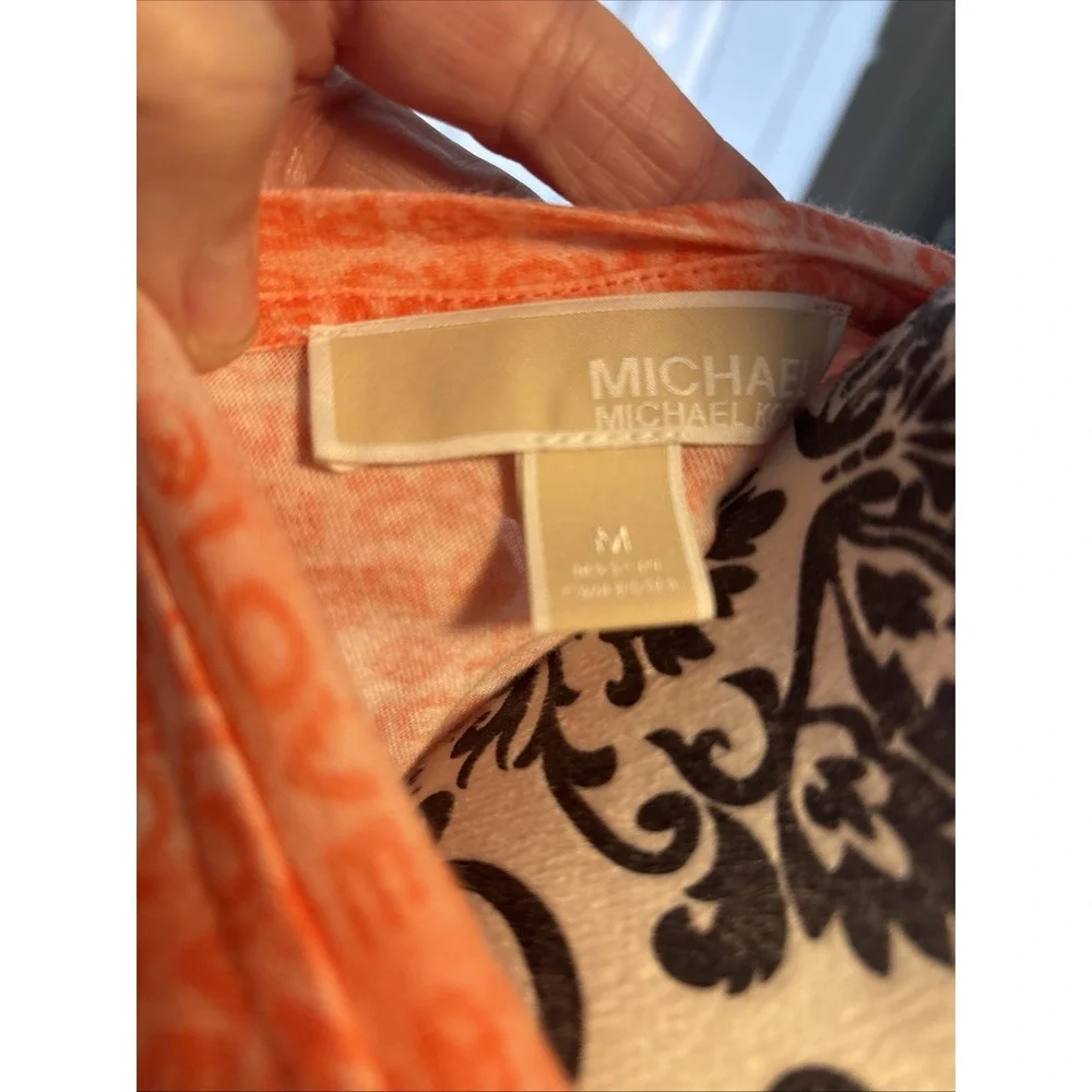 MICHAEL Kors Peace‎  & Love Blouse women,nectarine. Size (M). Valentines